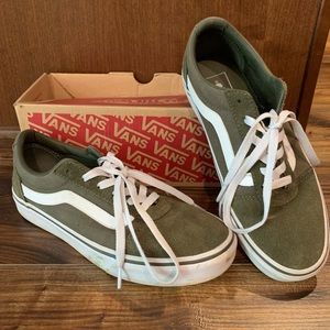 Women’s Vans Suede/ Canvas Olive